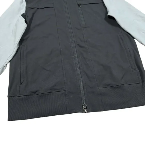 LULULEMON Men’s Sz L Soot Ambient Gray Post Gravity Athletic Workout Jacket - Picture 2 of 6